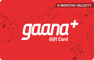 Gaana E-Gift Card - Rs. 249 for 6 months subscription