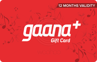 Gaana E-Gift Card - Rs. 399 for 12 months subscription